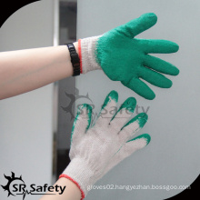 SRSAFETY smooth latex palm coated cheap labor work glove